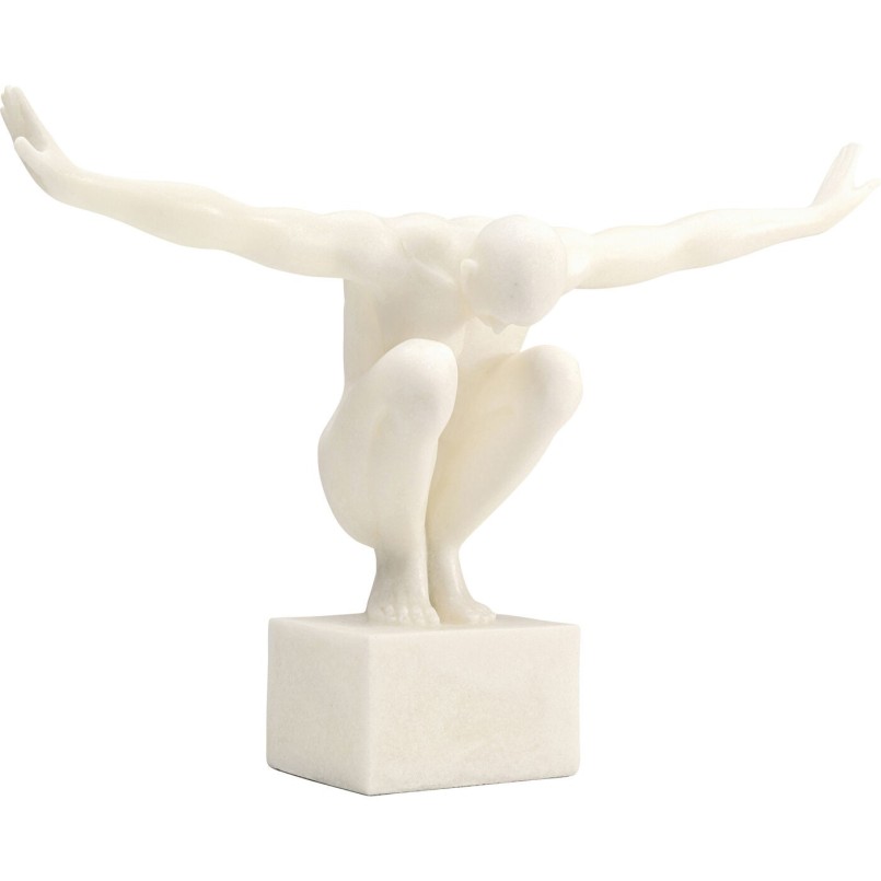 Objet décoratif Athlet blanc 50cm