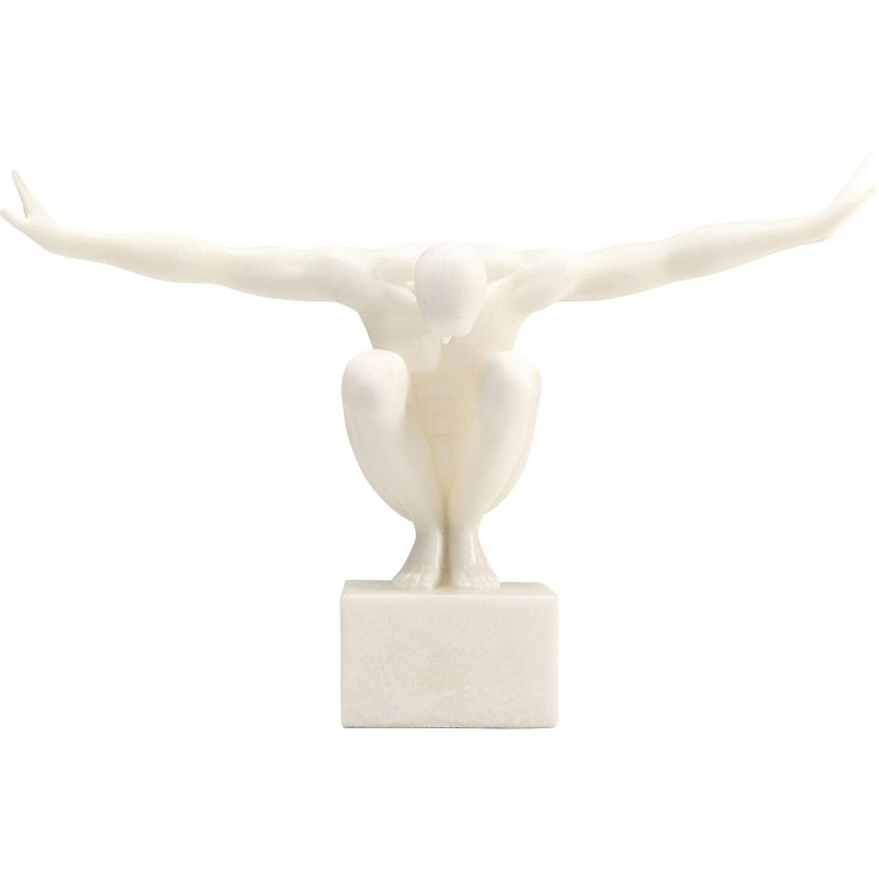 Objet décoratif Athlet blanc 50cm