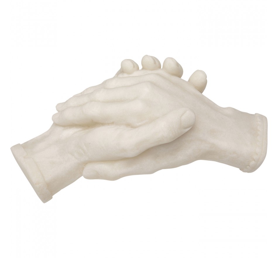 Déco poignée de mains beige 25cm Kare Design