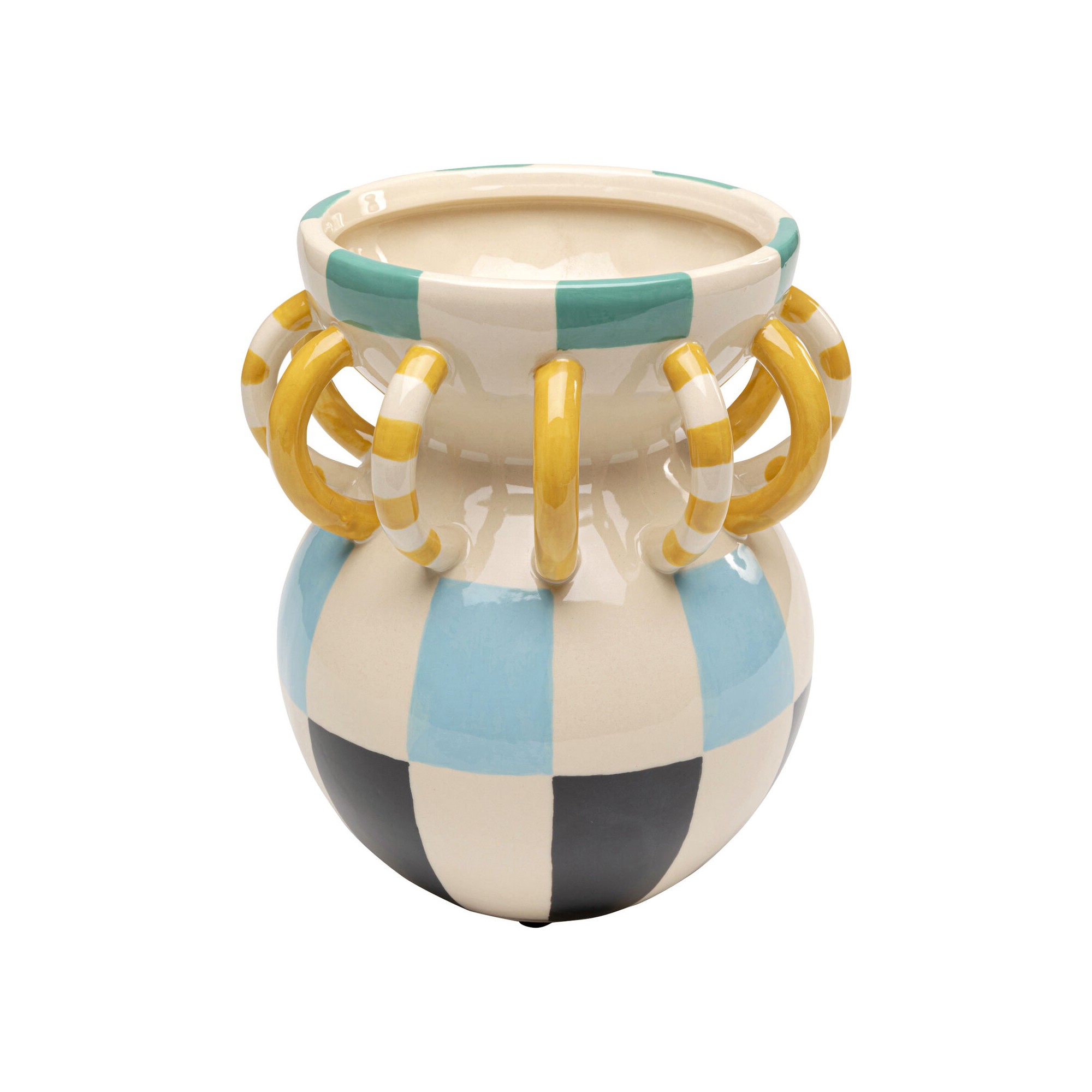 Vase Harlequin Handle 24cm