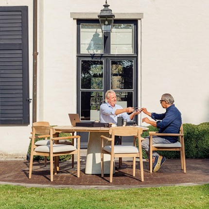 Table de jardin Tiago carrée 160x160cm Gescova