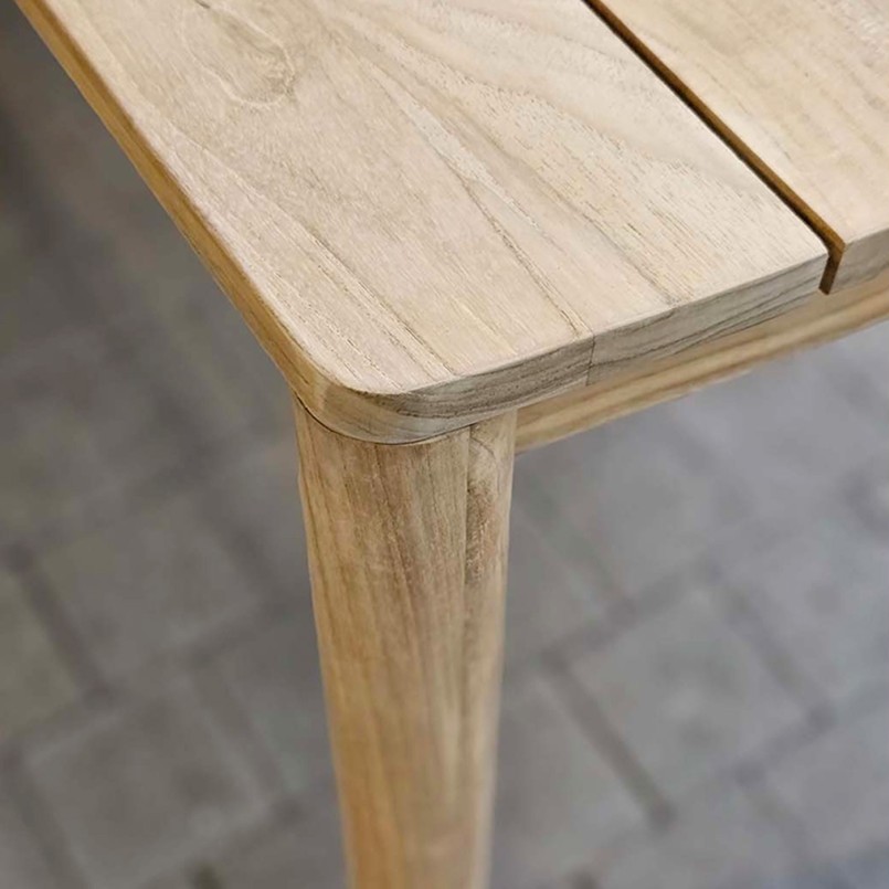 Solid teak garden table - Tunis - Gescova