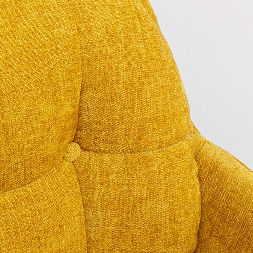 Yellow swivel armchair - Molly - Kare Design