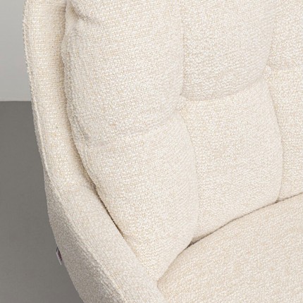 Swivel chair with armrests Molly cream Kare Design