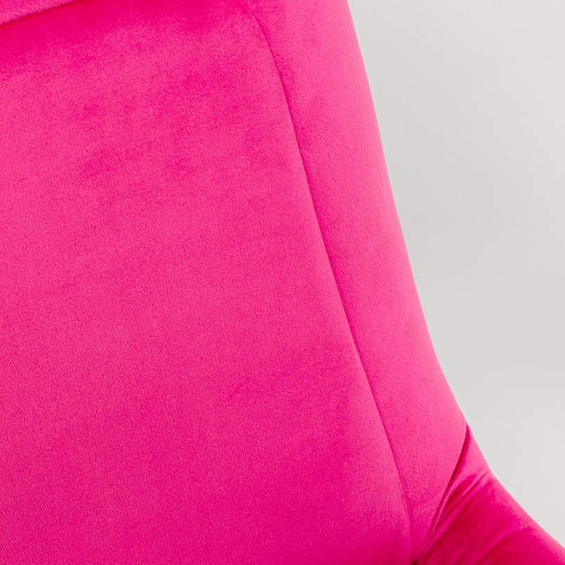 Chaise pivotante en velours rose - Baron - Kare Design