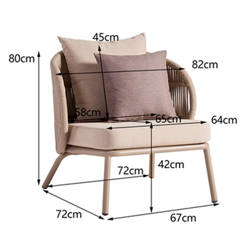 Outdoor Set Sicily beige Kare Design