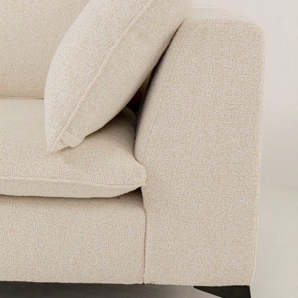 Canapé d'angle Jimmy crème gauche Kare Design