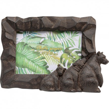 Picture Frame relaxed bear family 17x24cm Kare Design