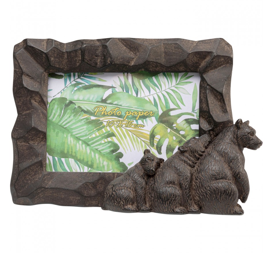 Picture Frame relaxed bear family 17x24cm Kare Design