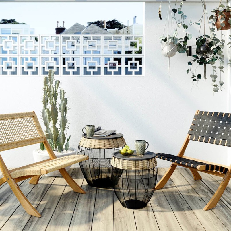 Chaise de jardin pliante en bois - Copacabana - Kare Design