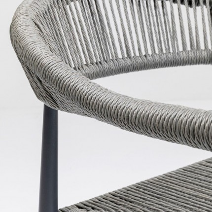 Chair with armrests Palma grey Kare Design