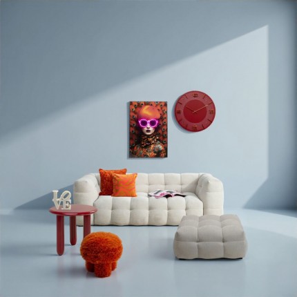 Stool Plushy orange Kare Design