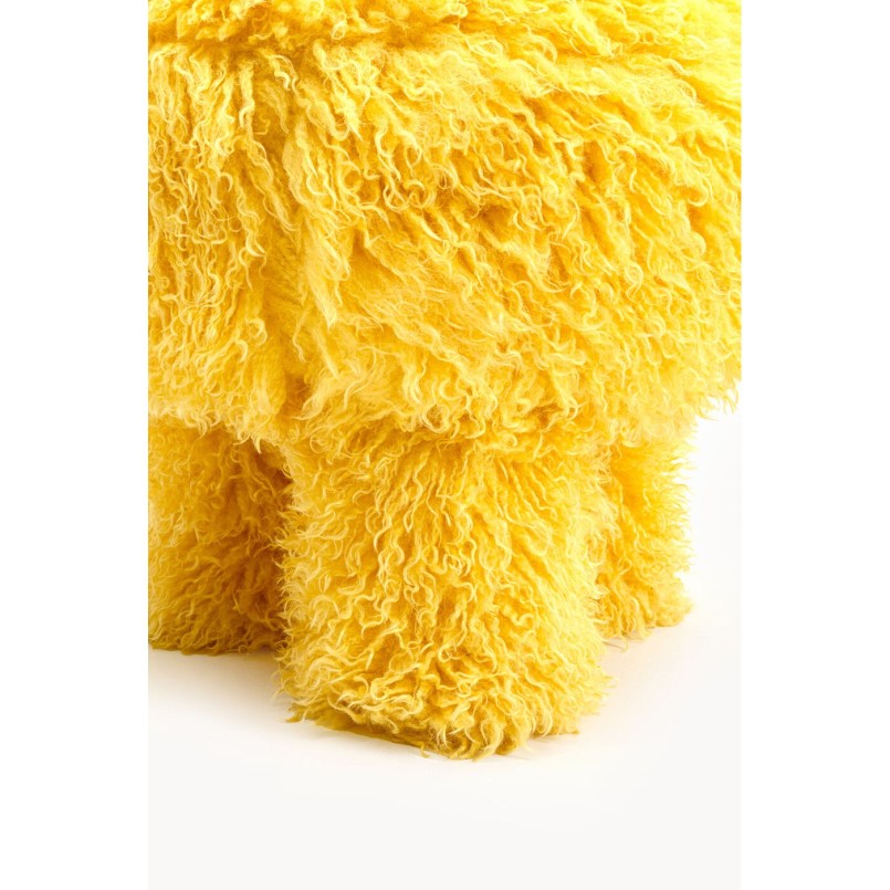 Tabouret Plushy jaune