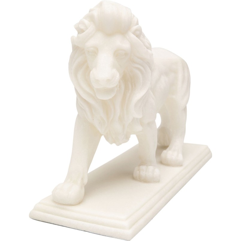 Figurine décorative Lion blanc 31cm