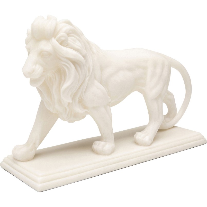 Figurine décorative Lion blanc 31cm