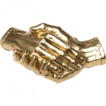 Deco handshake gold 25cm Kare Design