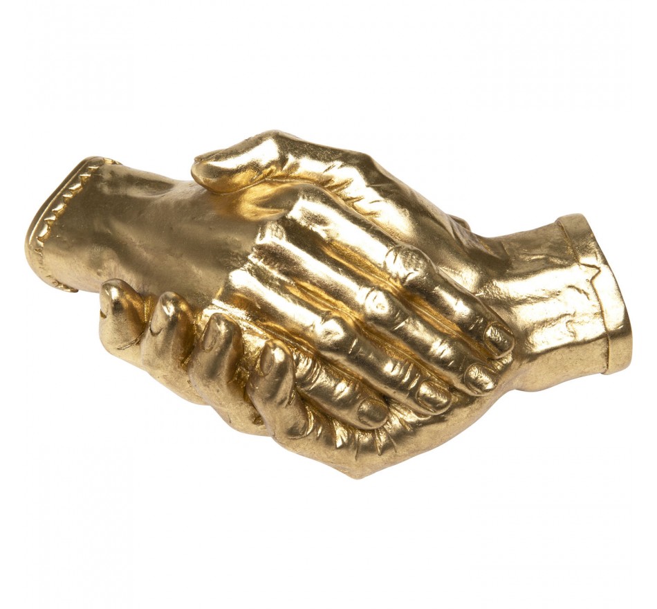 Deco handshake gold 25cm Kare Design