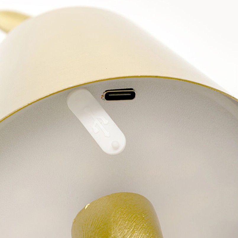 Lampe rechargable lapin doré - Kare Design