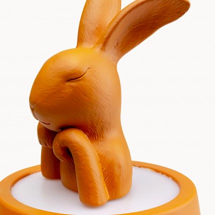 Lampe Animal lapin LED 29cm orange Kare Design