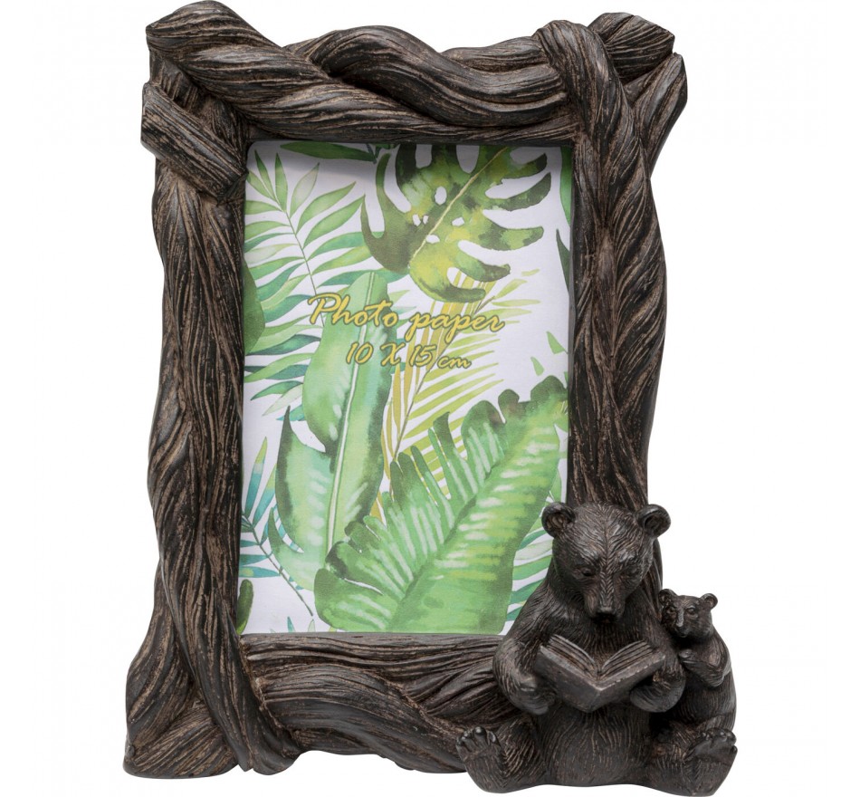 Cadre photo ours lecture 23x18cm Kare Design