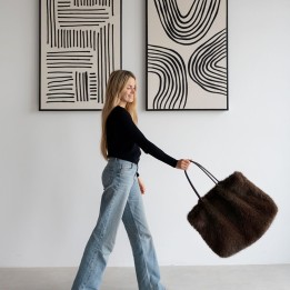 Sac à main marron tout doux - Mika - Kare Design