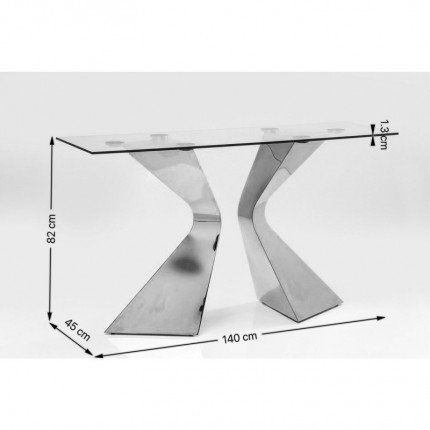 Console Gloria Travertino 140x45cm macchiato Kare Design