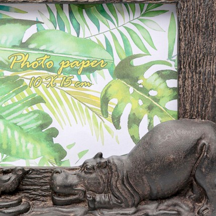 Picture Frame hippopotamus 16x21cm Kare Design