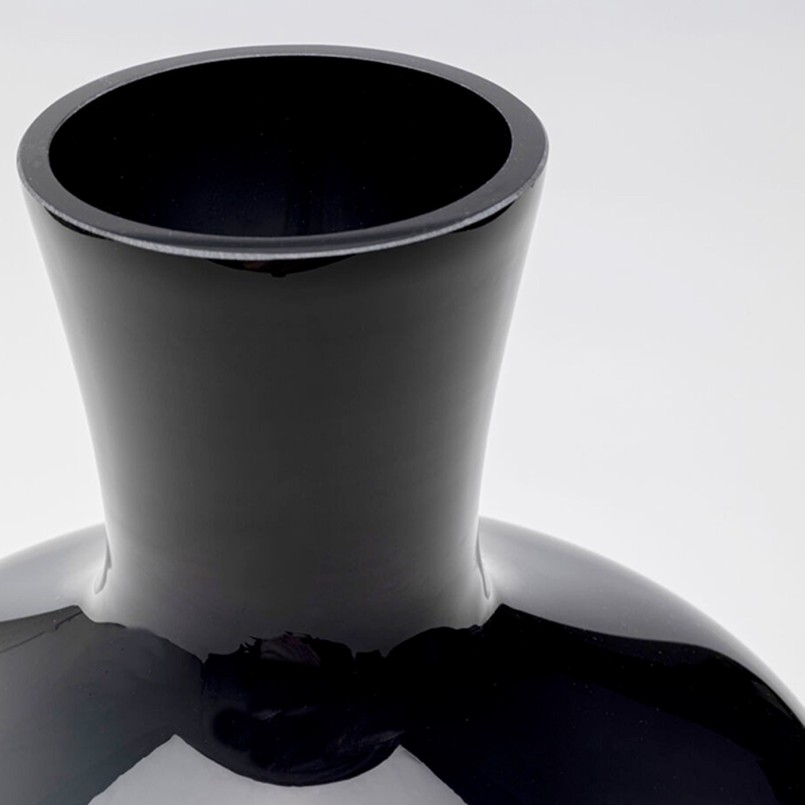 Vase en verre noir - Divine - Kare Design