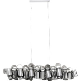 Suspension en acier chromé et verre - Tubes - Kare Design