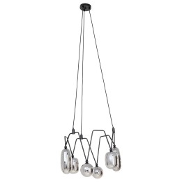 Suspension acier noir et verre - Columbo - Kare Design