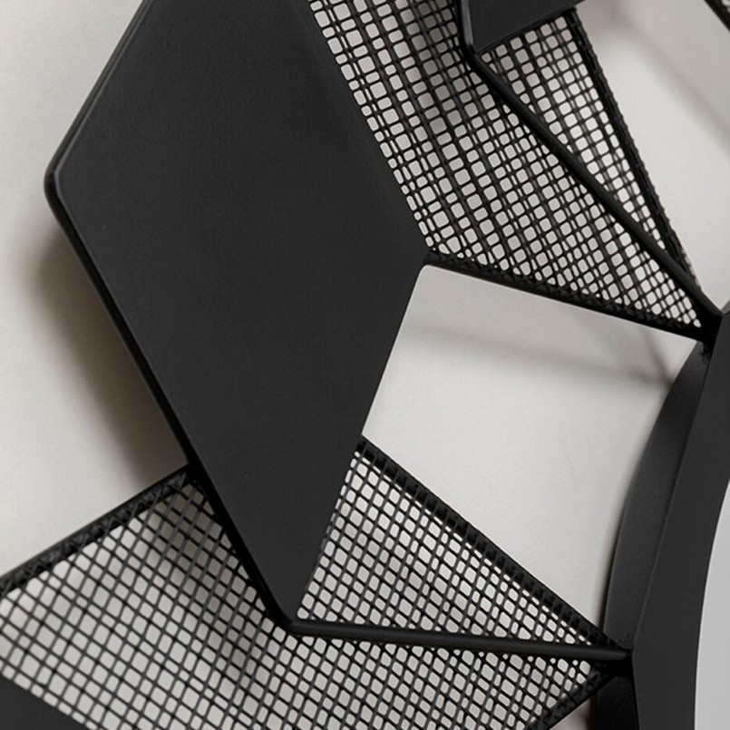 Miroir noir géométrique - Cubes - Kare Design