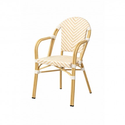 Outdoor Chair with armrests Montmartre beige Kare Design