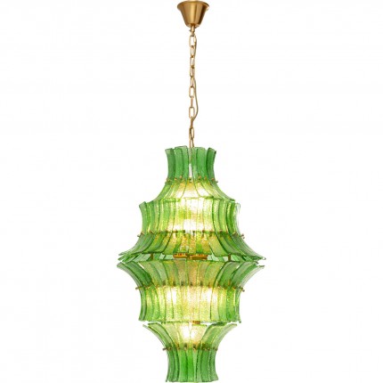 Suspension Venezia verte 53cm Kare Design