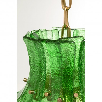 Suspension Venezia verte 53cm Kare Design