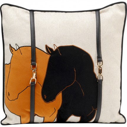 Cushion duo horse orange Kare Design