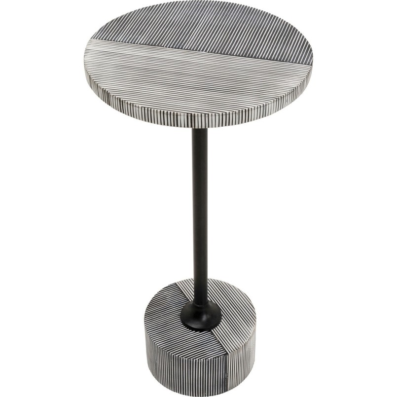 Table d appoint Domero double Noir Ø25cm