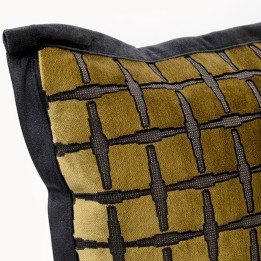 Coussin vert et noir - Jaqui - Kare Design