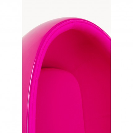 Fauteuil pivotant Eye Ball rose Kare Design