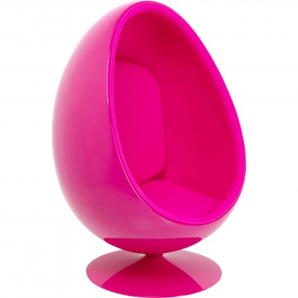 Fauteuil pivotant Eye Ball rose Kare Design