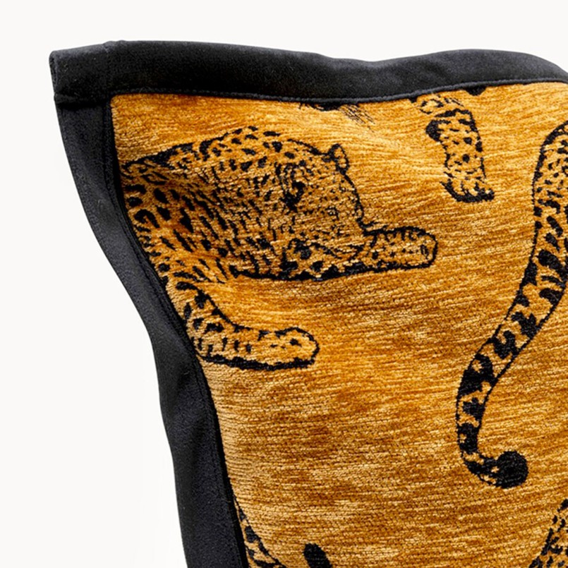 Coussin marron léopards - Kare Design