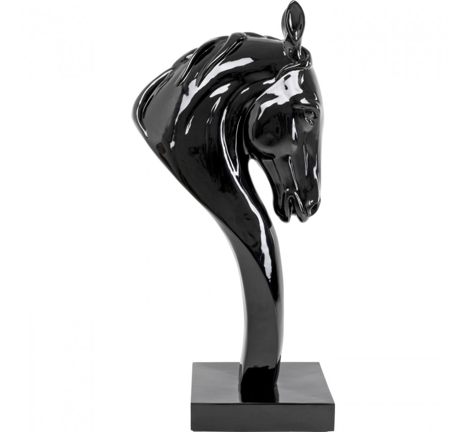 Deco horse head black XL 180cm Kare Design