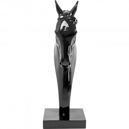 Deco horse head black XL 180cm Kare Design