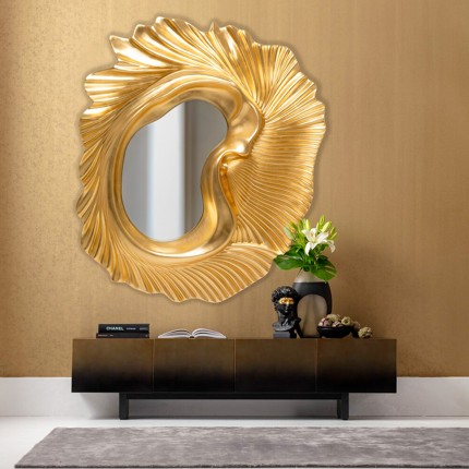 Wall Mirror Orecchio 160x143cm  gold Kare Design