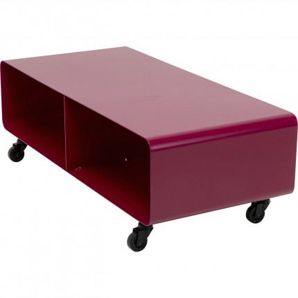 TV board Lounge on wheels purple Kare Design