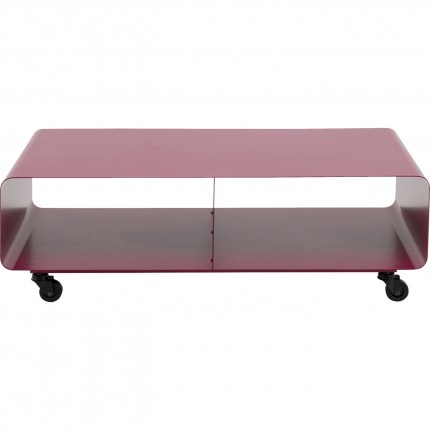 TV board Lounge on wheels purple Kare Design