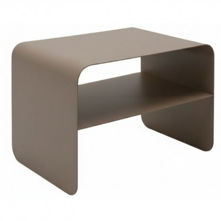 Table basse Lounge 58x37cm taupe Kare Design
