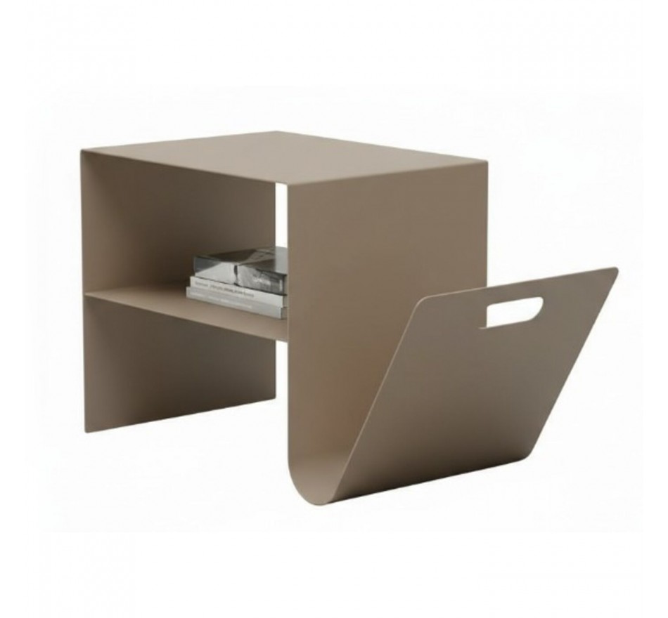 Table d'appoint Lounge News taupe Kare Design