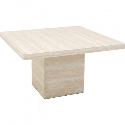 Table basse Travertino 80x80cm Kare Design
