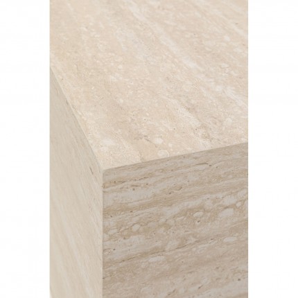 Table d'appoint Travertino 45x45cm Kare Design