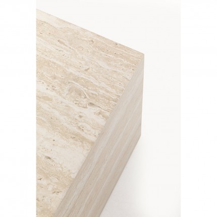 Table d'appoint Travertino 45x45cm Kare Design